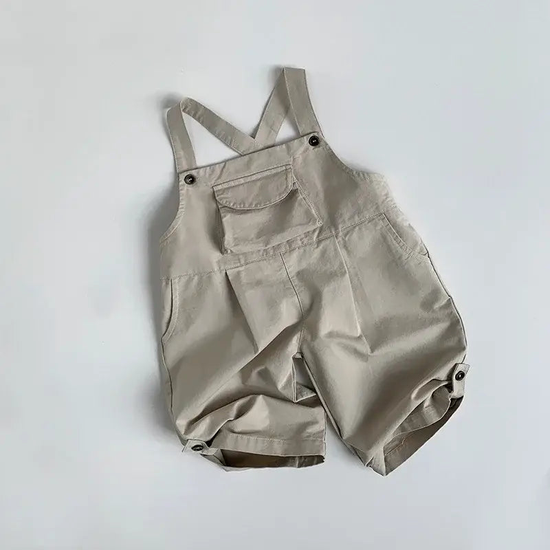 Children's Solid Vintage Overalls