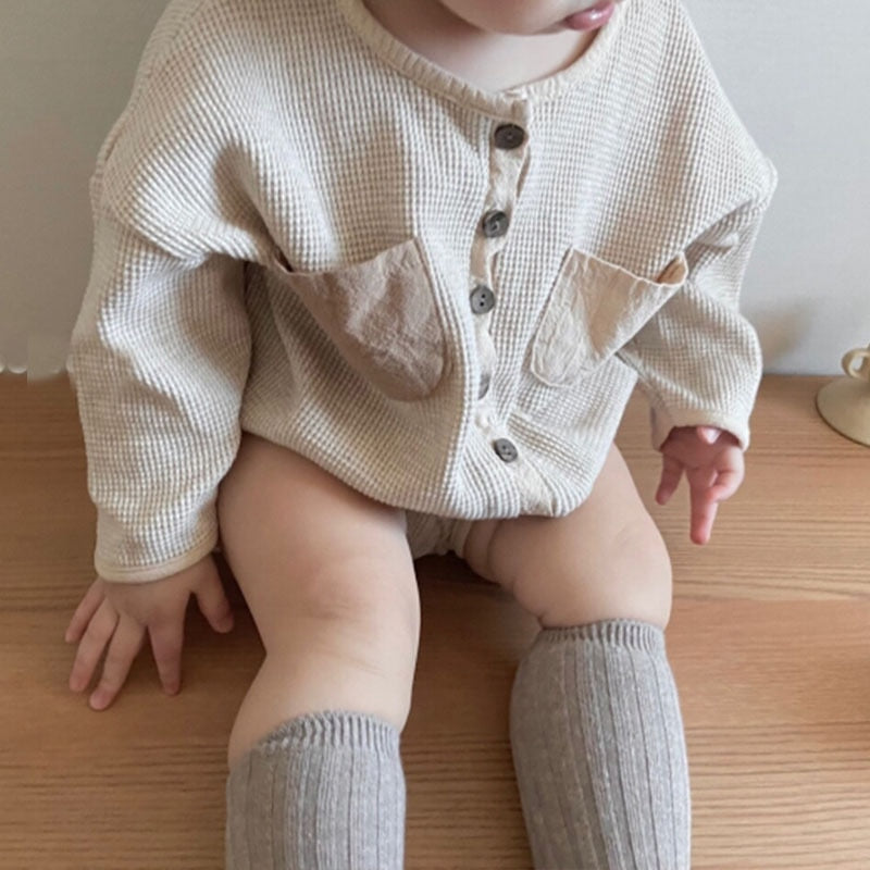Button-Down Long-Sleeved Jumpsuit