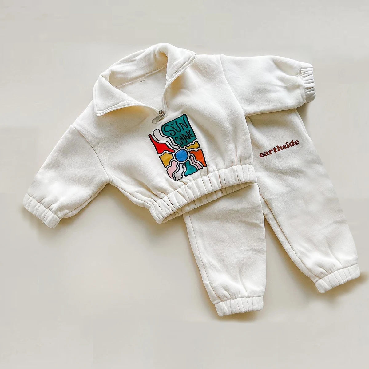 Half-Zip Fleece Jacket & Pants Set