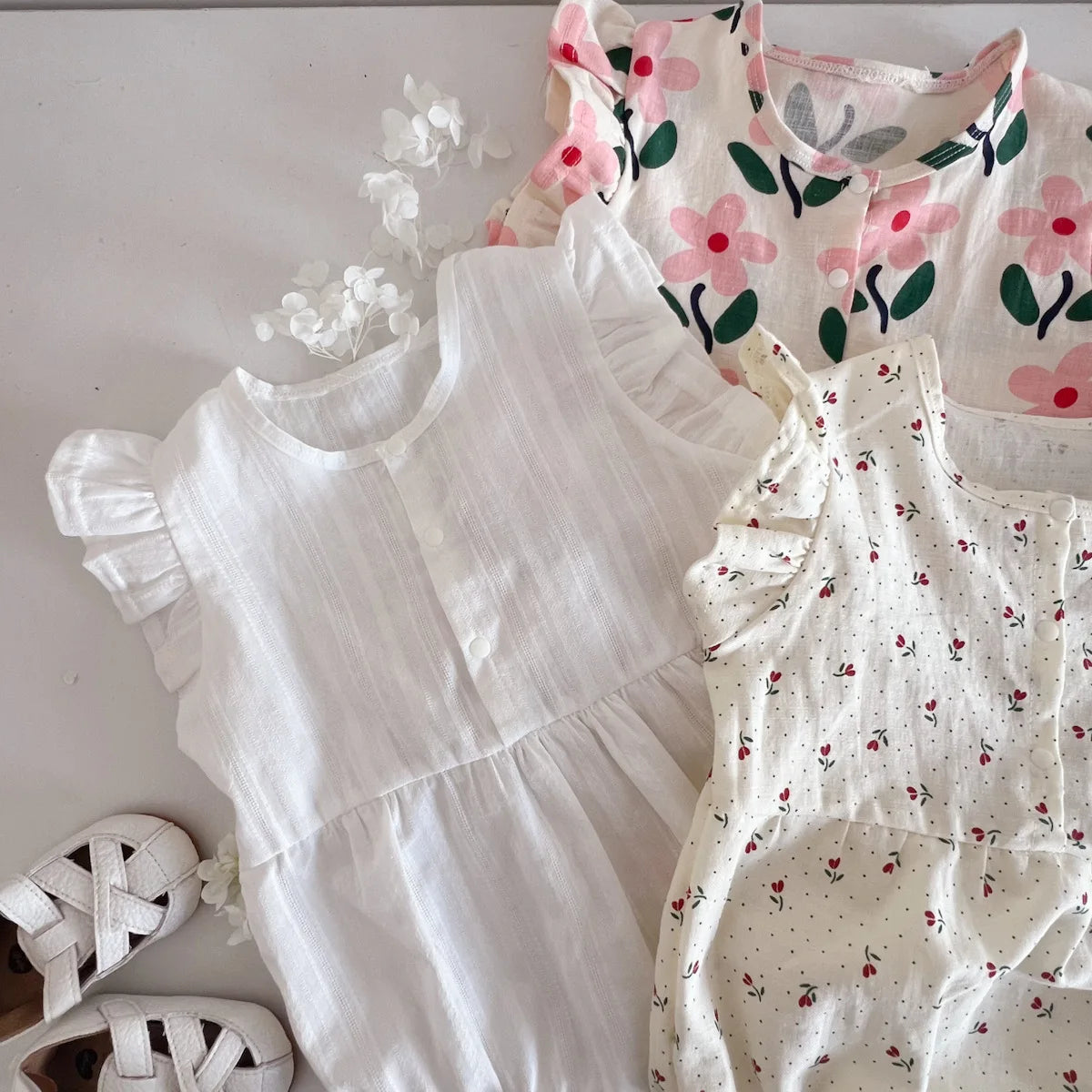 Fly Sleeve Girls Onesie