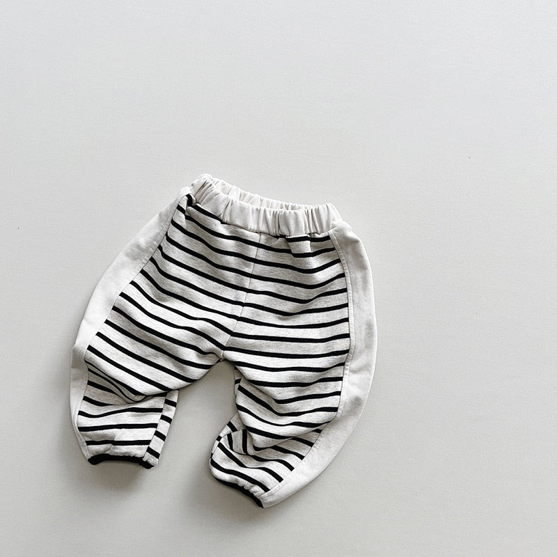 Striped Patchwork Pants