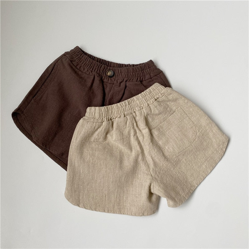 Cotton Linen Summer Shorts