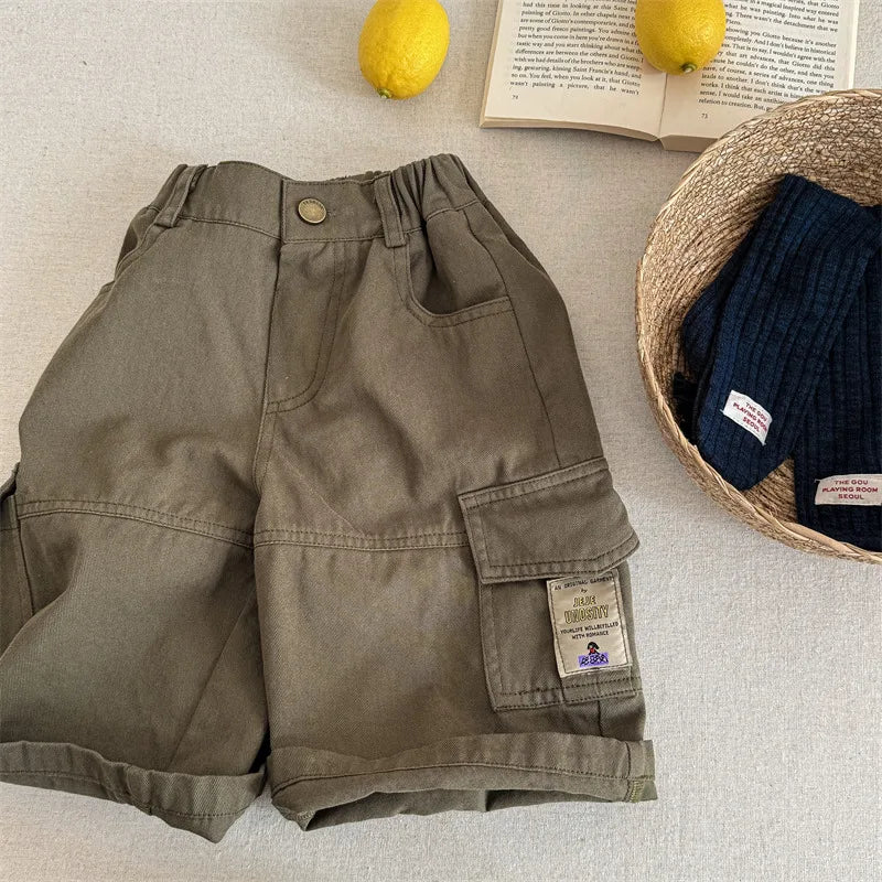 Unisex Solid Cargo Pants