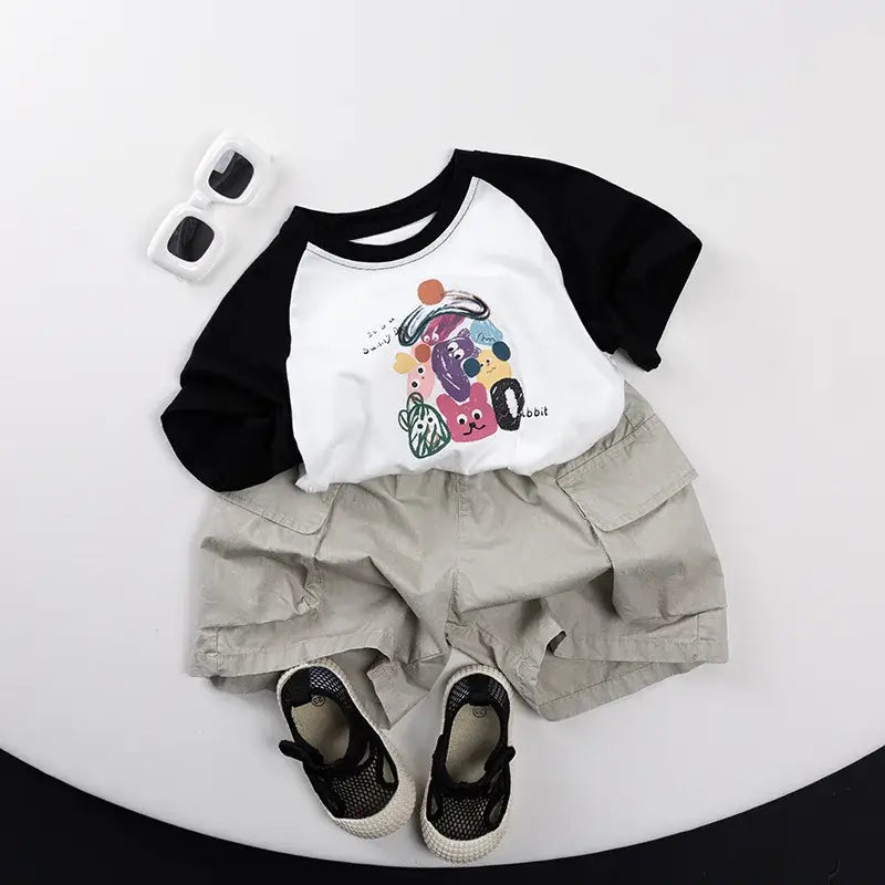 Short Sleeve Cartoon Unisex Tee