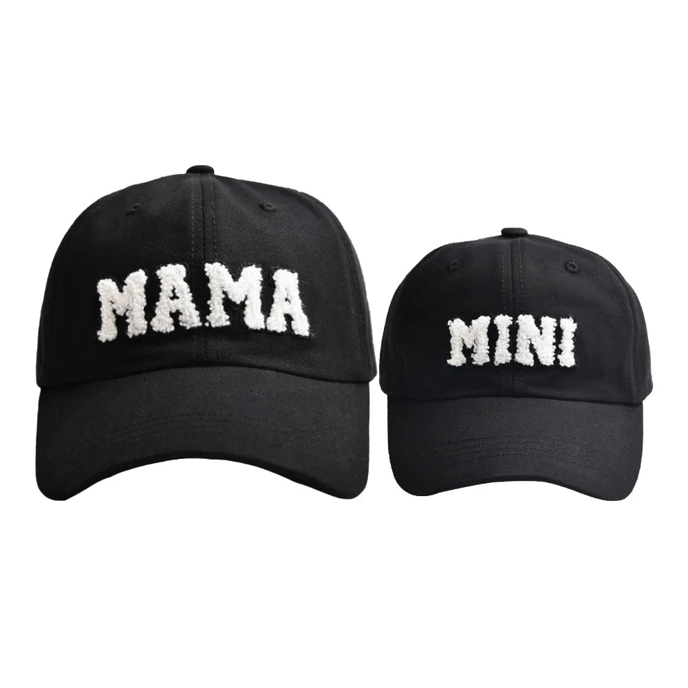 Cute Mama Mini Women & Kids Baseball Cap Set