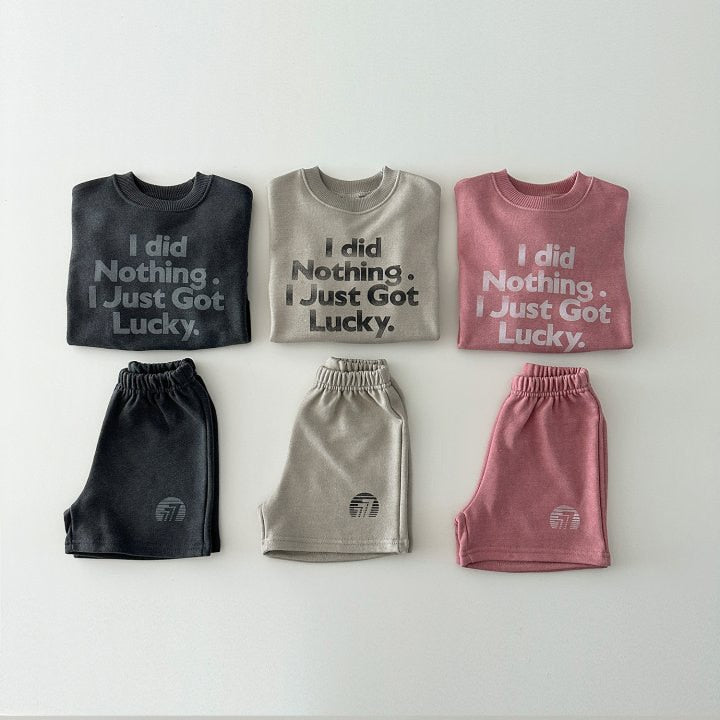 Letter Print Long-Sleeved Casual Set