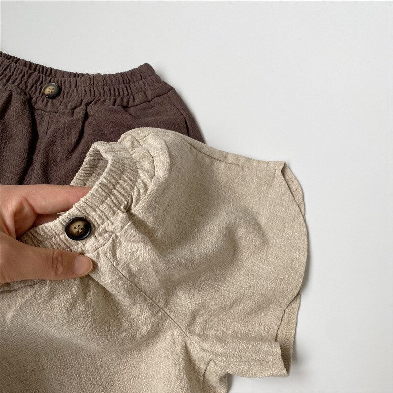 Cotton Linen Summer Shorts