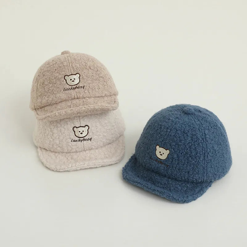 Plush Woolen Peaked Hat