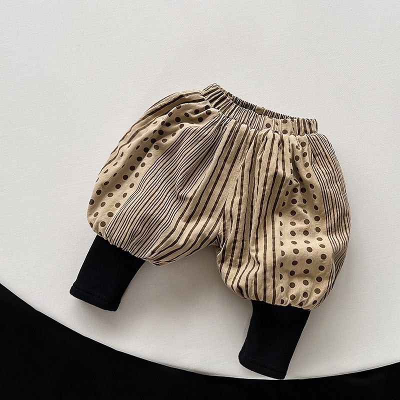 Warm Harem Vintage Print Pants