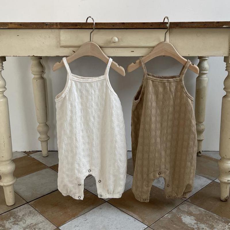 Simple Solid Sling Romper