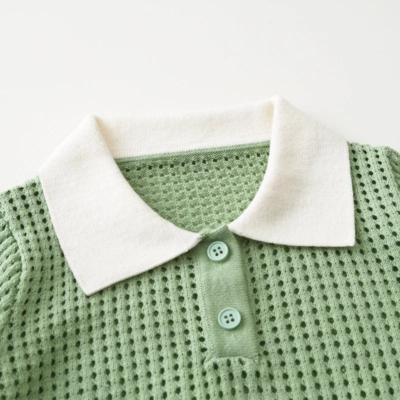 Kids Summer Polo  Knit T-Shirt