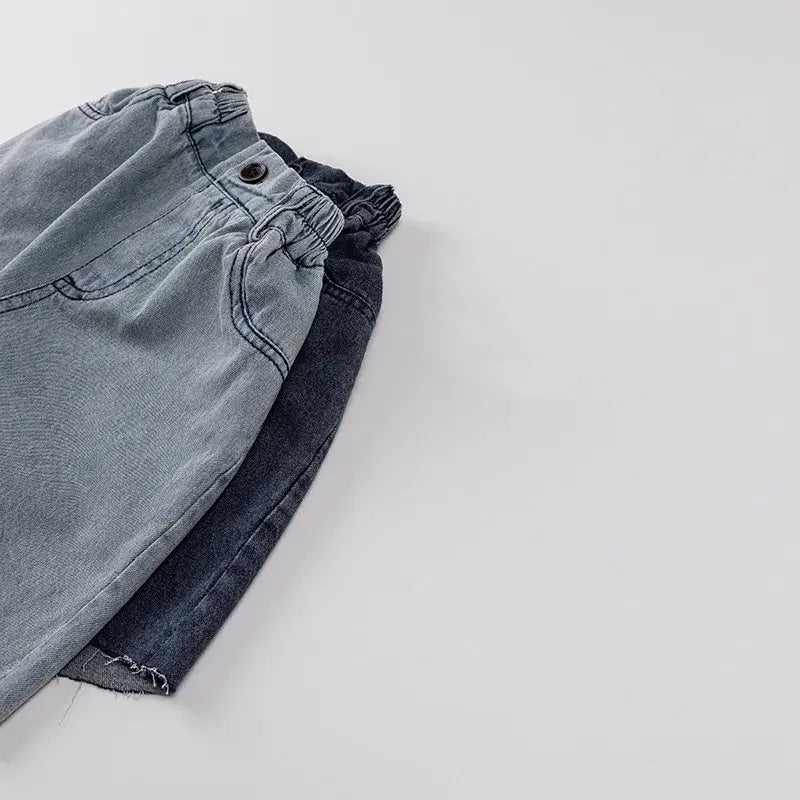 Soft Solid Denim Shorts