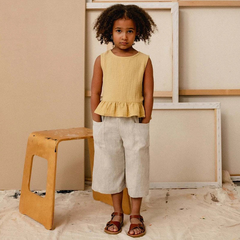 Retro Girls Ankle-Length Pants