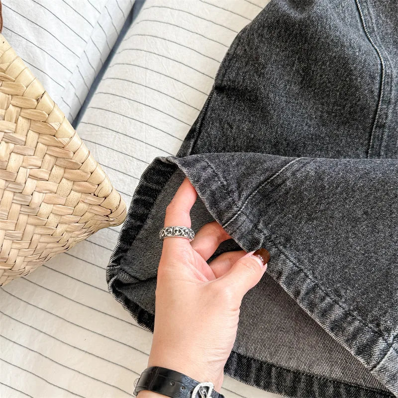 Sleeveless Denim Overalls