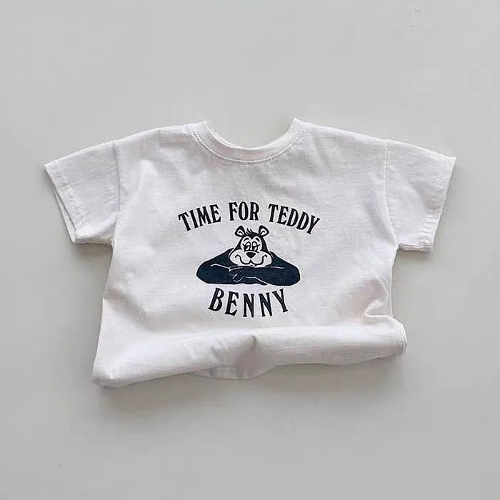 Cute Cartoon Dog Short Sleeve T-Shirt