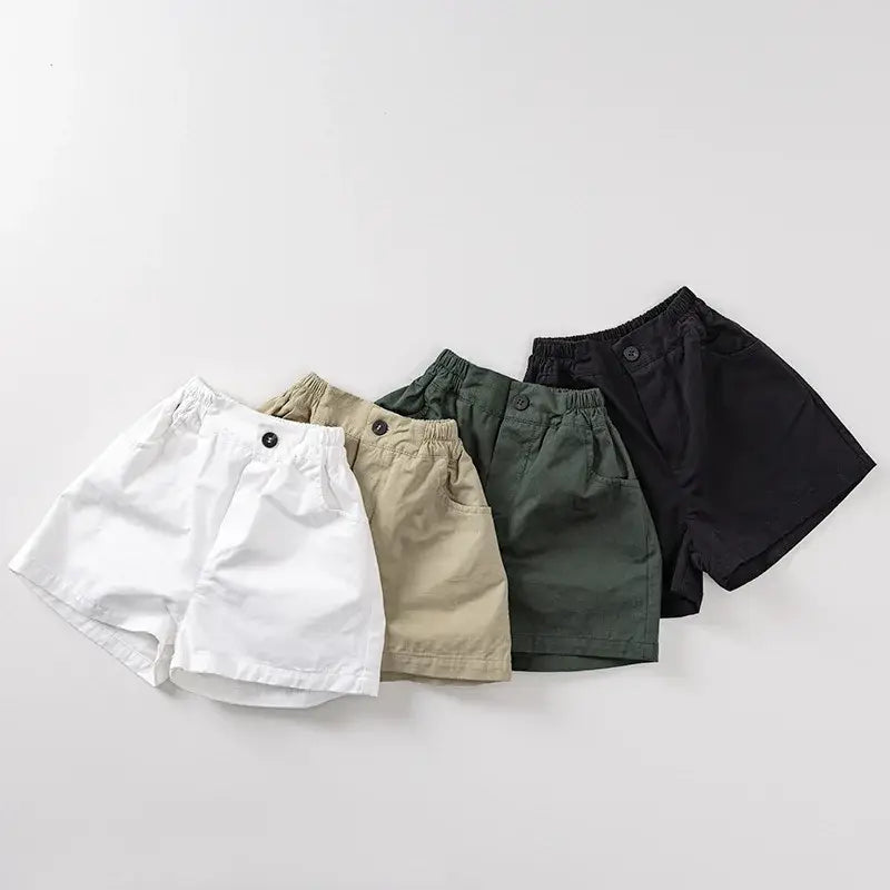 Solid Casual Kids Shorts