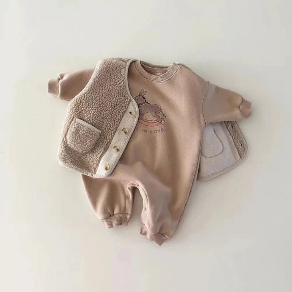 Long Sleeve Rocking Horse Romper