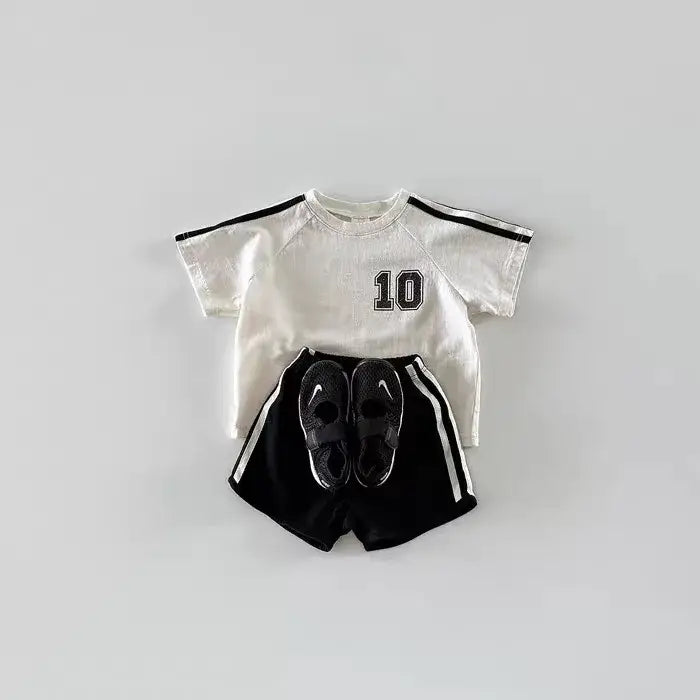 No. 10 Short Sleeve Tee & Shorts Set