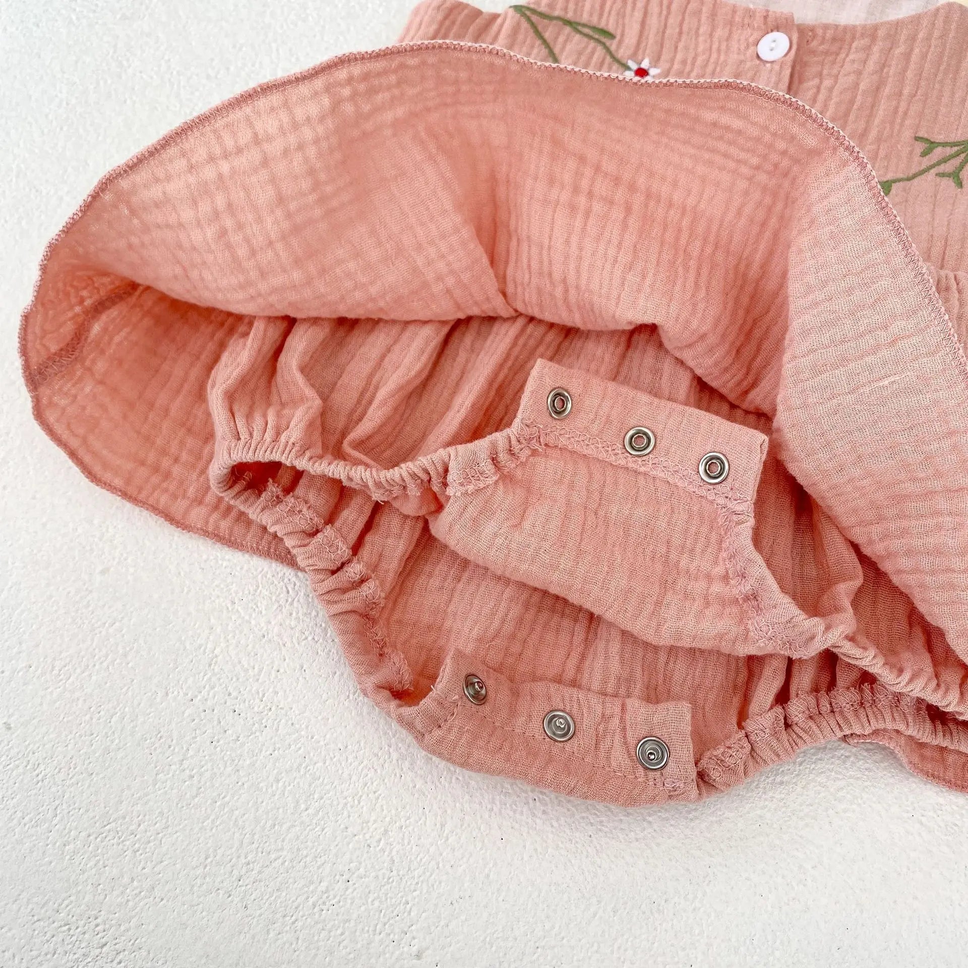 Girls Embroidered Camisole Onesie