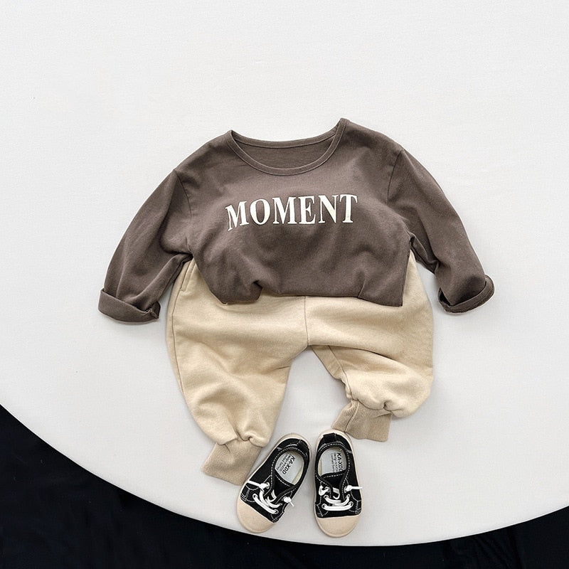 Long-Sleeved Letter Tee