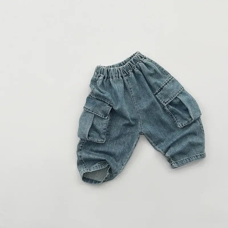 Children's Cargo Denim Pants