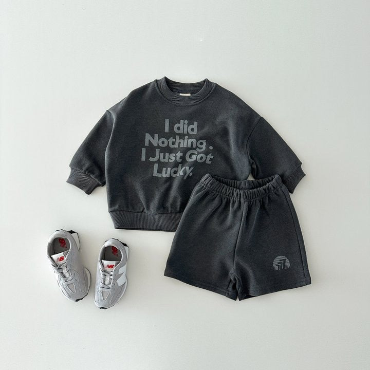 Letter Print Long-Sleeved Casual Set