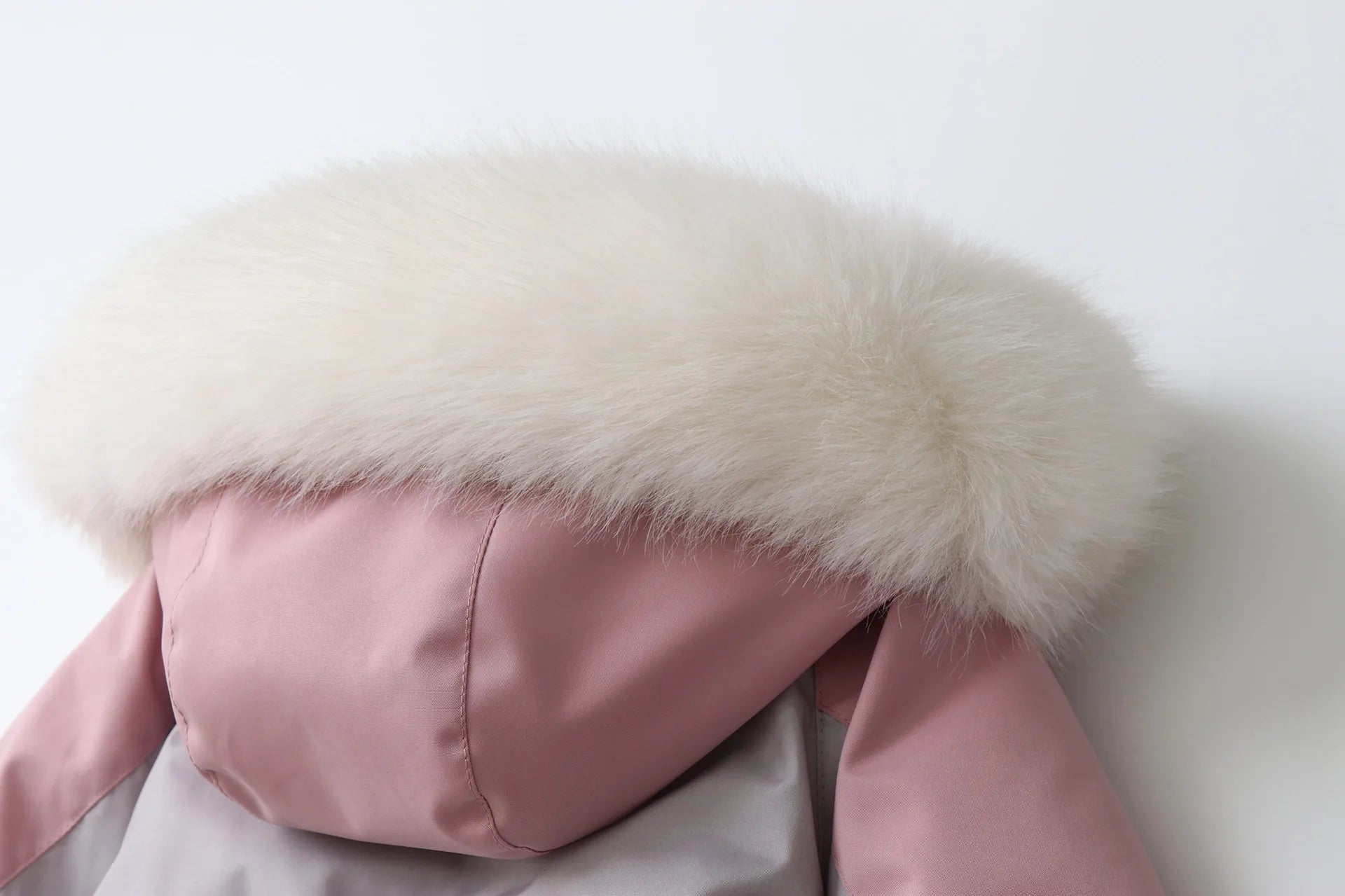 Color-Block Hooded Thick Snowsuit