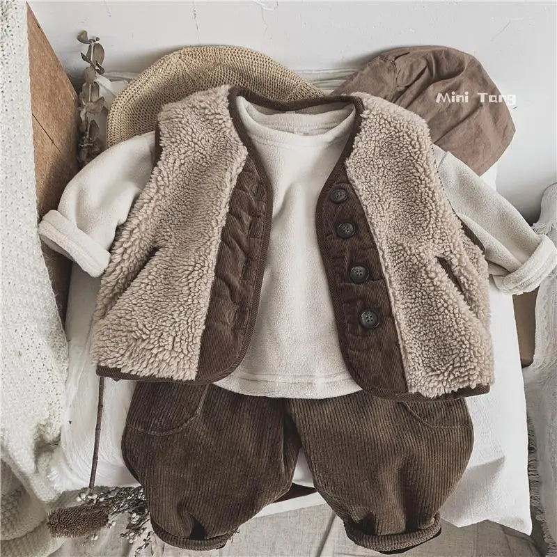 Winter Plush Corduroy Pants