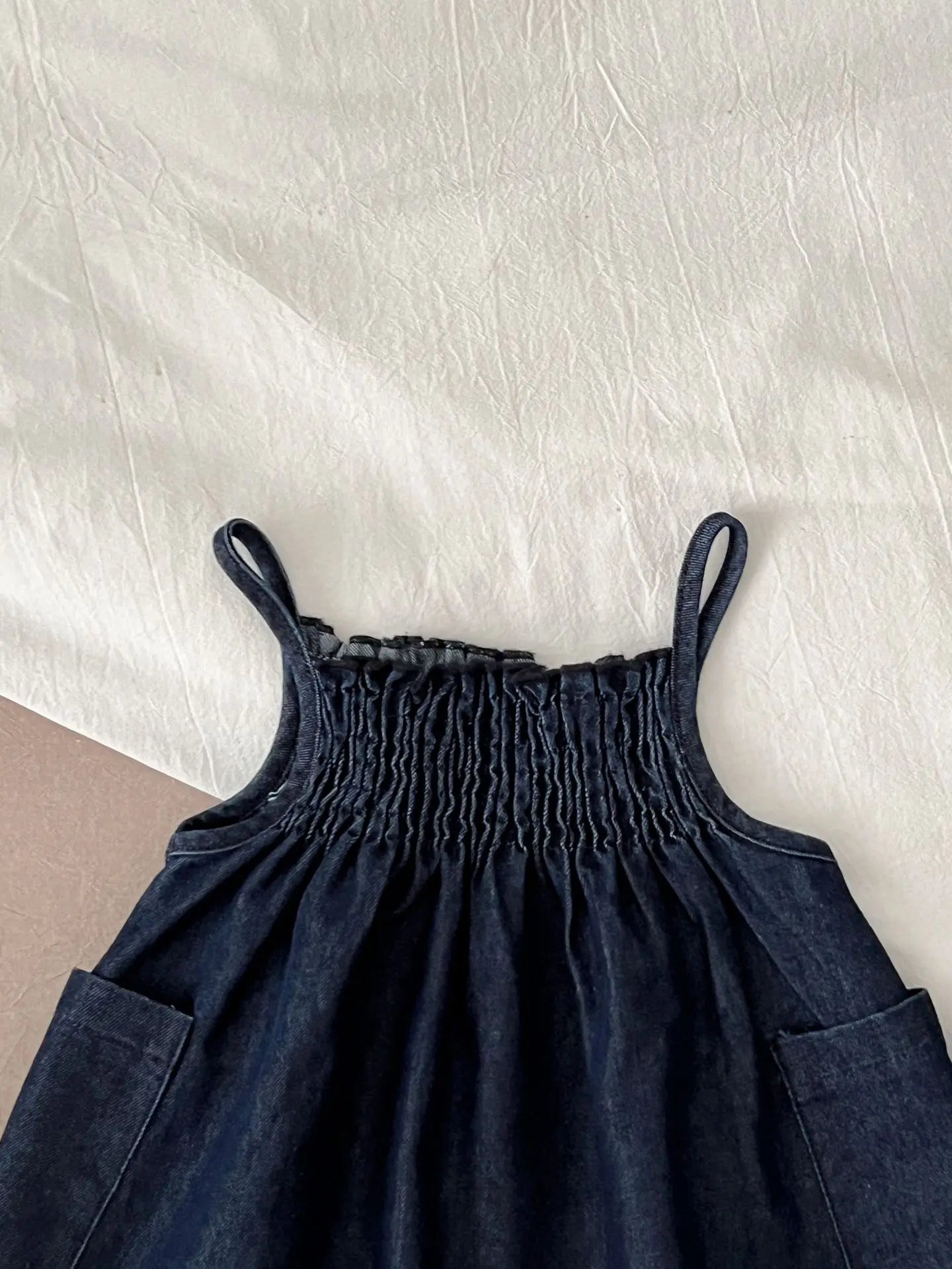 Girls Denim Halter Dress