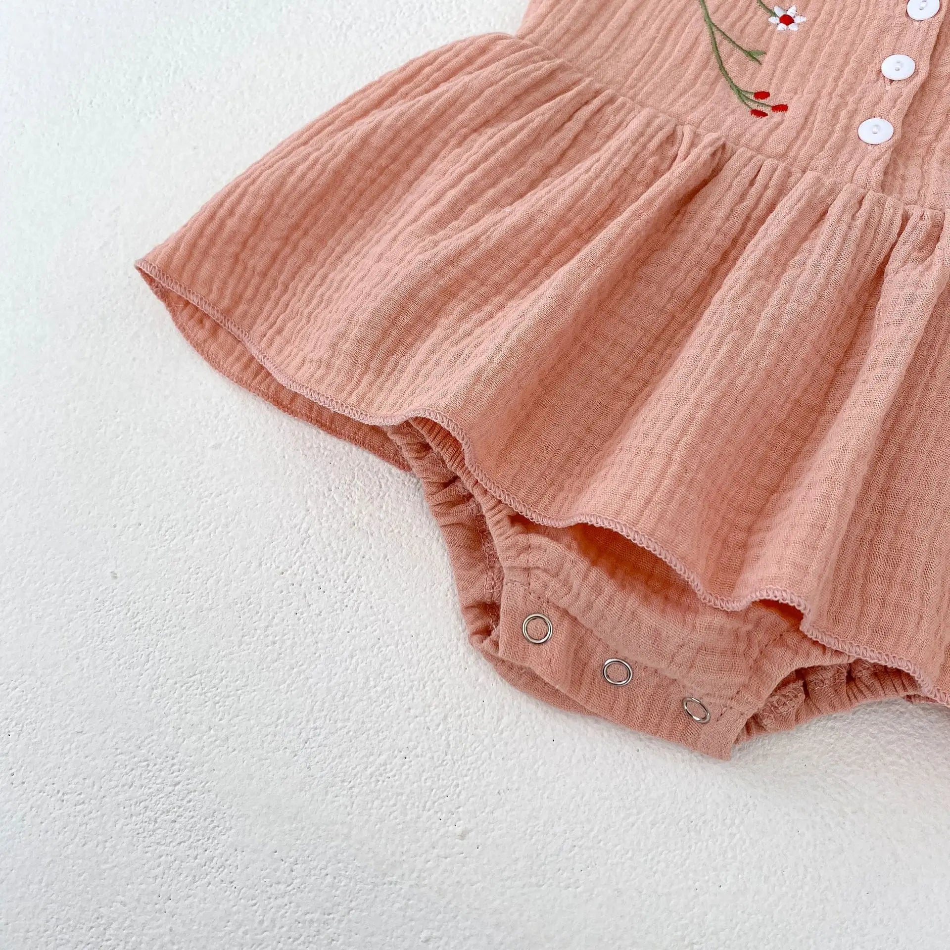 Girls Embroidered Camisole Onesie