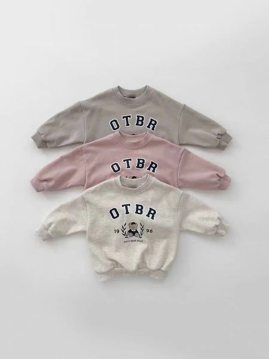 Cute Bear Long-Sleeved Jogger Set
