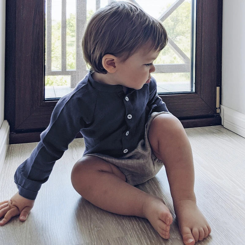 Boys Button-Down Linen Shirt