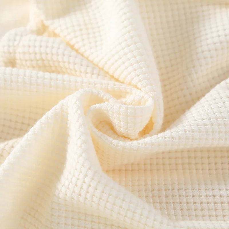 Cream Lace Waffle Onesie