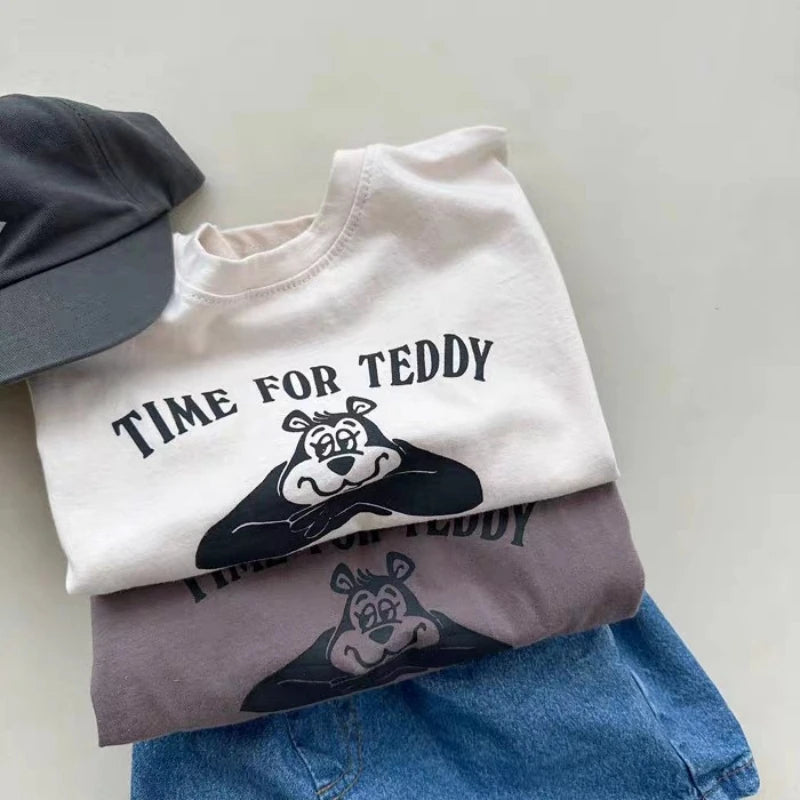 Cute Cartoon Dog Short Sleeve T-Shirt