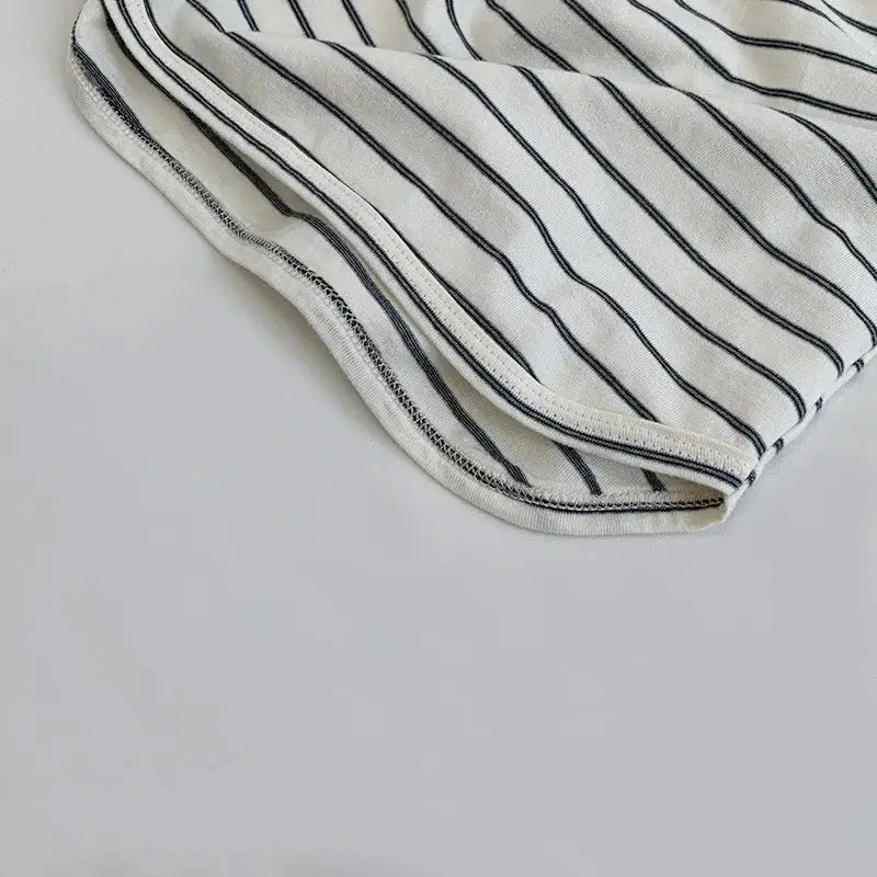 Striped Long-Sleeved Loose Tee