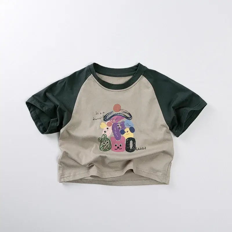 Short Sleeve Cartoon Unisex Tee