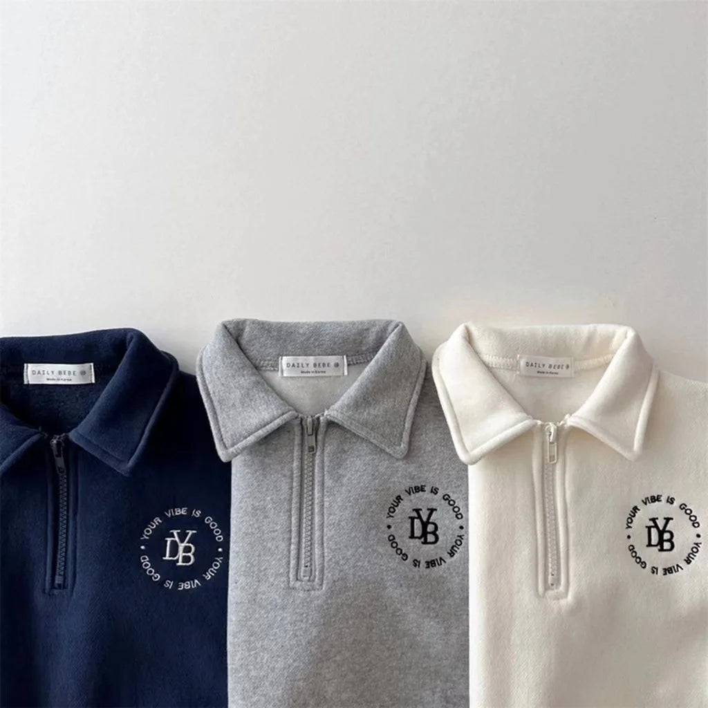 Long Sleeve Zip-Down Fleece Jogger Set