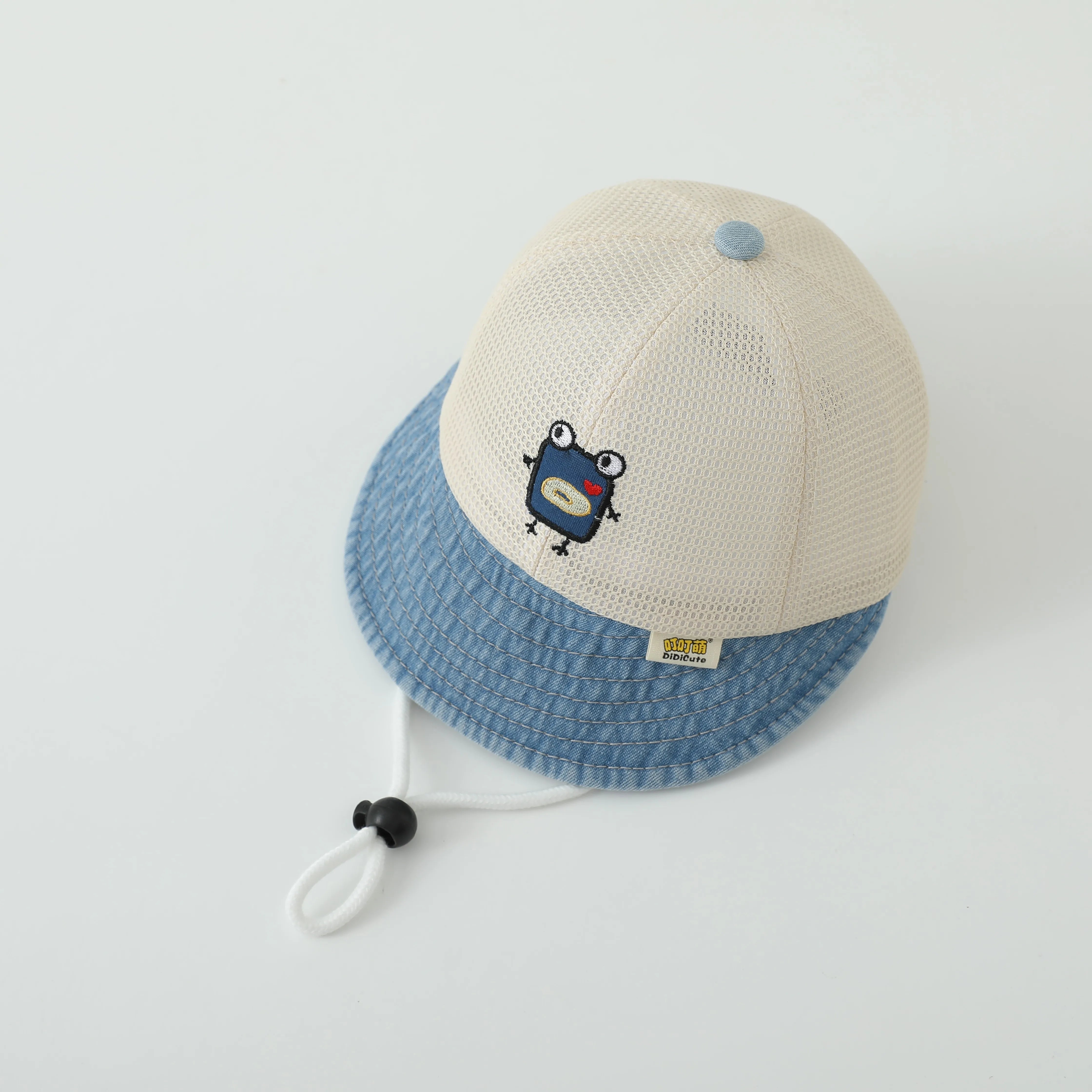 Denim Splicing Mesh Baseball Cap