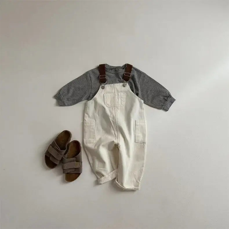 Cozy Cotton Denim Overalls for Babies