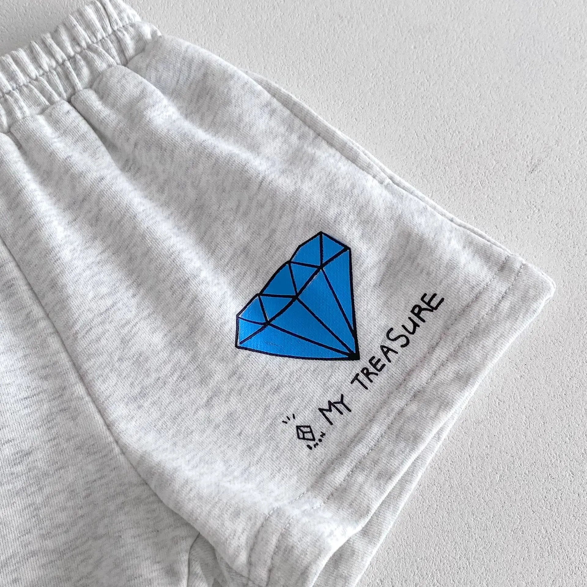 'My Treasure' Print Tee & Shorts