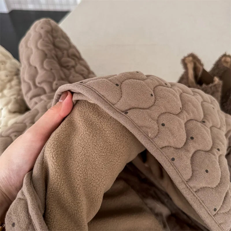 Polka Dot Hooded Coat