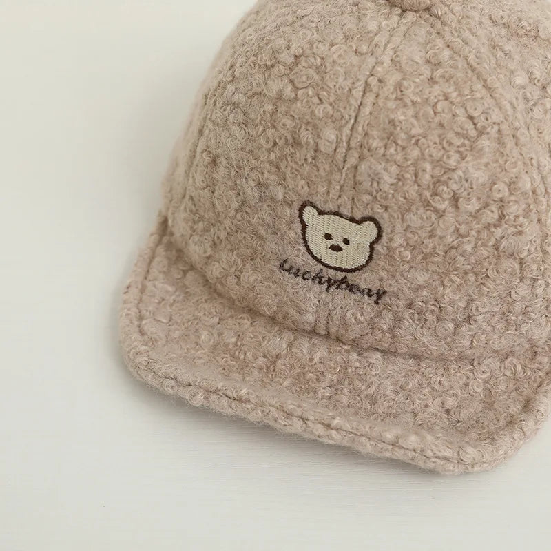 Plush Woolen Peaked Hat