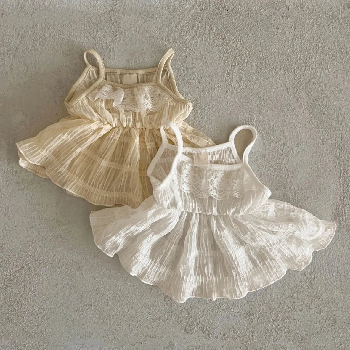 Lace Sleeveless Sling Dress