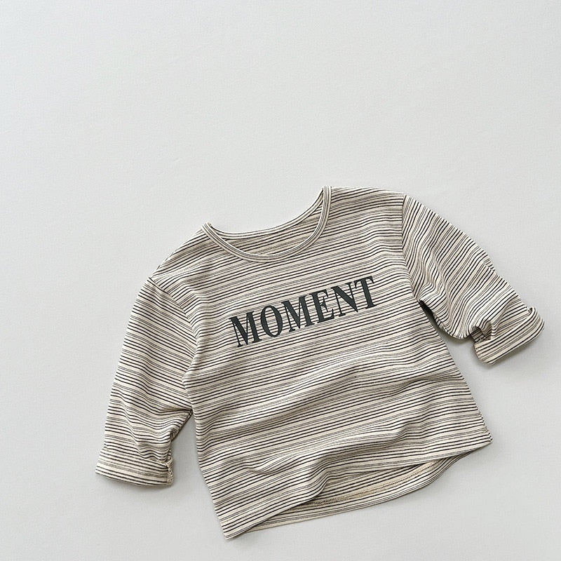 Long-Sleeved Letter Tee