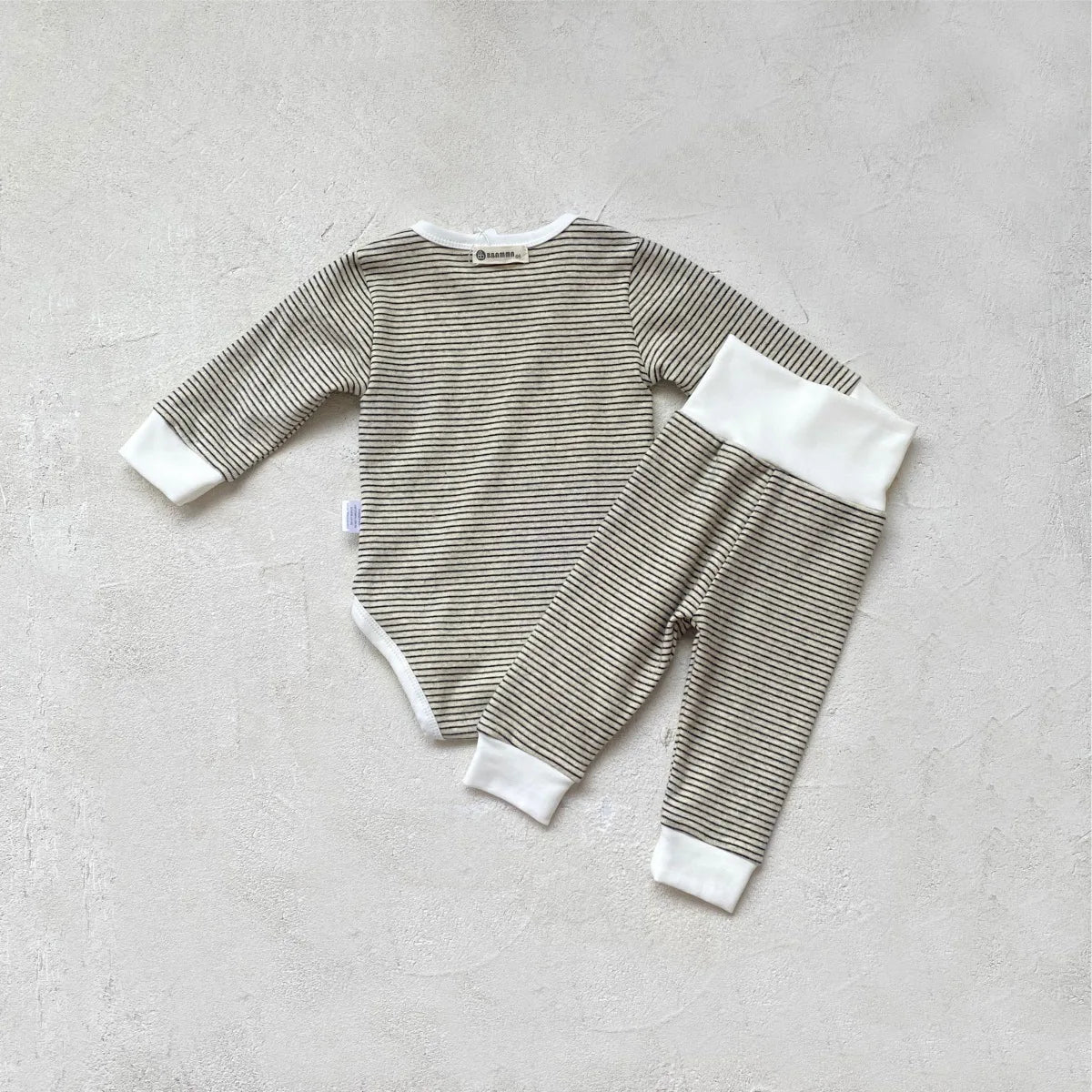 Long-Sleeve Striped Infant Set