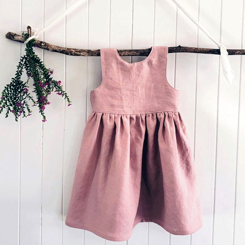 V-Neck Back Sleeveless Dress