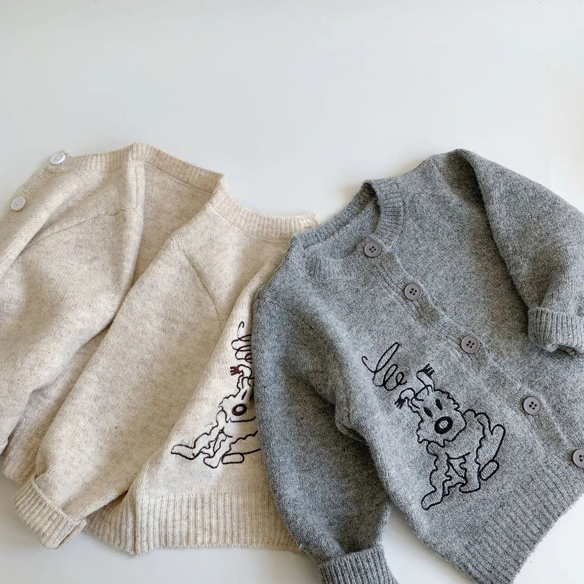 Embroidered Knit Cardigan
