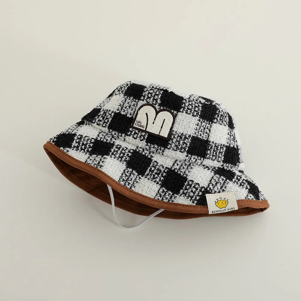 Kids Plaid Fisherman's Hat