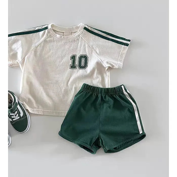 No. 10 Short Sleeve Tee & Shorts Set