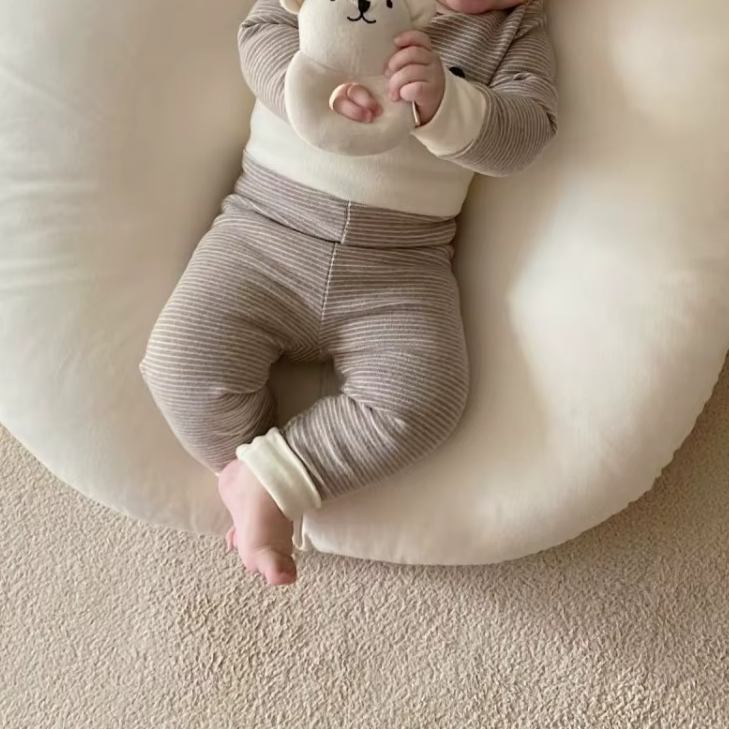 Long-Sleeve Striped Infant Set